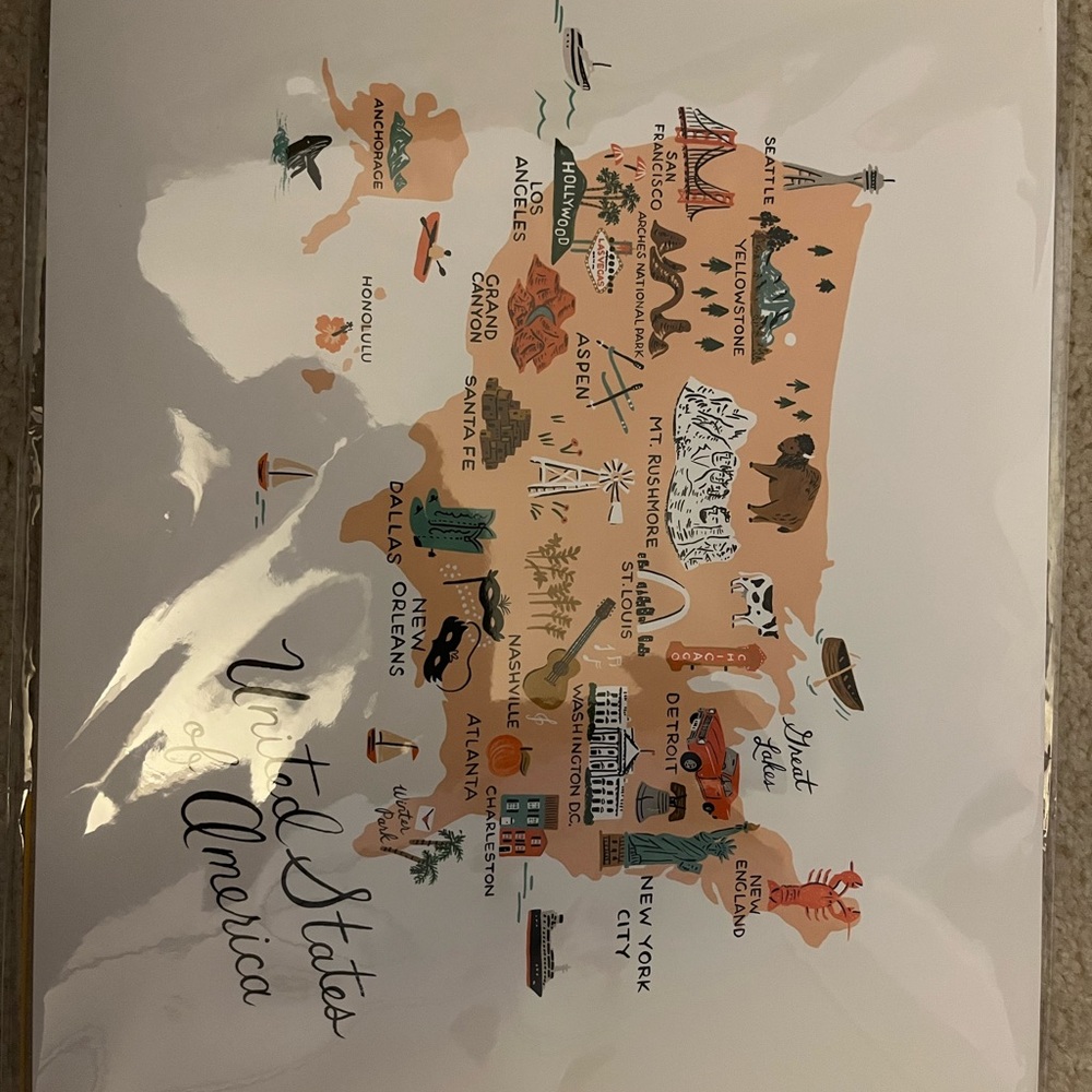 Rifle Paper Co United States Map
